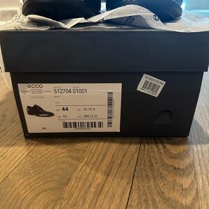 ECCO Men's Black Leather Shoes